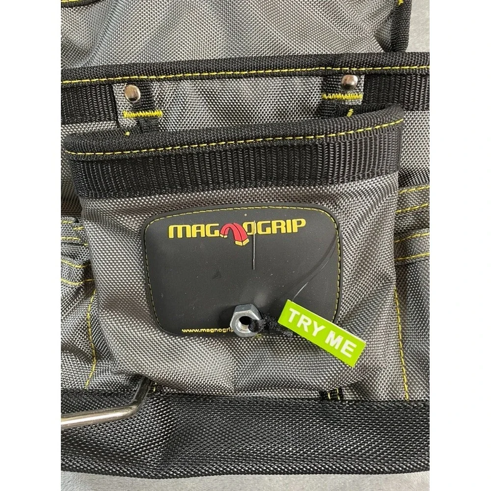 Magno Grip Tool Storage 12 in. 10-Pocket Magnetic‎ Tool Pouch No Belt